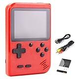 Mini Handheld Game Console for Kids with 400 Classic Retro Games, 1020mAh Rechargeable Battery, 2.8 Inch Screen, Birthday Game Toy for Boy Girl (Red)