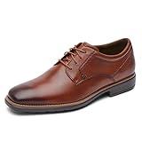 Rockport Men's Next Gen Plain Toe Oxford, New Brown, 12 Wide