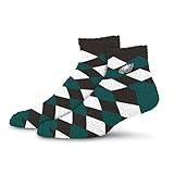 For Bare Feet - NFL Team Color Women's Diamond Sleep Soft Socks - One Size Fits Most (US, Alpha, One Size, Regular, Regular, Philadelphia Eagles)