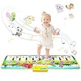 M SANMERSEN Piano Mat, 39.5" X 14" Musical Mat 8 Instrument Sounds Piano Mat for Toddlers Touch Play Dancing Mat Toy for 1 2 3 Year Old Girls Boys Gifts