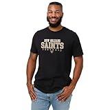 FOCO New Orleans Saints Football Wordmark Black T-Shirt - X-Large