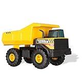 Tonka Steel Classics Mighty Dump Truck, Toy Truck, Real Steel Construction, Ages 3 and Up, Frustration-Free Packaging (FFP) , Yellow