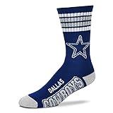 For Bare Feet Adult NFL Crew Socks Size: Adult Large - Dallas Cowboys