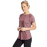 C9 Champion womens Soft Tech Tee T Shirt, Dark Berry Purple Heather, Large US