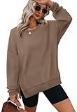 XIEERDUO Women'S Sweatshirts Basic Cute Tops For Teen Girls Off To College Coffee XS