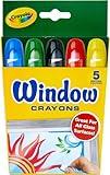 Crayola Washable Window Crayons, Assorted 5 count