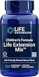 Life Extension Children's Formula Mix™, multivitamin for Kids, 18 Essential Vitamins and Minerals, Berry Flavored with no Added Sucrose, Gluten-Free, Non-GMO, 120 chewable Tablets