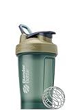 BlenderBottle Classic V2 Shaker Bottle Perfect for Protein Shakes and Pre Workout, 20oz, Full Color Tan