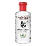 THAYERS Alcohol-Free, Hydrating Cucumber Witch Hazel Facial Toner with Aloe Vera Formula, Vegan, Dermatologist Tested and Recommended, 12 Oz