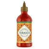 TABASCO® Brand Buffalo Style Sauce, Medium Hot Sauce, Easy-to-Squeeze Bottle, Thick & Tangy, Five Simple Ingredients, Great on Chicken Party Wings & More, 8.6 Fl Oz (Pack of 1)