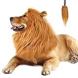 CPPSLEE Lion Mane for Dog Costumes, Dog Lion Mane, Realistic Lion Wig for Medium to Large Sized Dogs, Large Dog Halloween Costumes, Lion Mane for Dog, Halloween Costumes for Dogs (Brown)