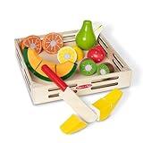 Melissa & Doug Cutting Fruit Set - Wooden Play Food Kitchen Accessory, Multi - Pretend Play Accessories, Wooden Cutting Fruit Toys For Toddlers And Kids Ages 3+