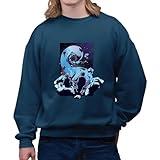 Unique Gift Idea Black Hole Design Digital Artwork Exciting Sci Fi Present for Kids and Teens Black Muticolor Unisex Sweatshirt