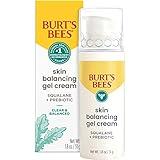 Burt’s Bees Clear and Balanced Skin Balancing Gel Cream With Squalane and Prebiotic, Gel Moisturizer for Breakout-Prone Skin, 99 Percent Natural Origin Skin Care, 1.8 oz. Bottle