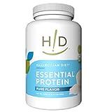 Hallelujah Diet Organic Essential Protein Powder - Pure - High in Protein and Minerals - 19.8oz (15 Servings)