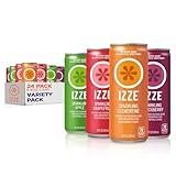 Izze Sparkling Juice, 4 Flavor Variety Pack, 8.4 Fl Oz (24 Count)