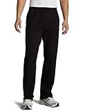 Russell Athletic Men's Dr-Power Fleece Open Bottom Pocket Pant, Black, Medium