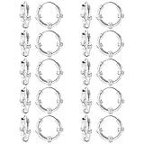 10 Pairs Bali Style 2mm Thick Sterling Silver 12mm Endless Hoop Earrings for ears Nose and lips1/2 inch