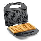 Elite Gourmet EWM-2207# Electric Non-Stick Belgian Waffle Maker Iron, Breakfast, Sandwiches, Snacks, Burgers and more, 2-Slice, Black