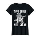 Thou Shall Not Steal Catcher Girl Baseball Softball Women T-Shirt