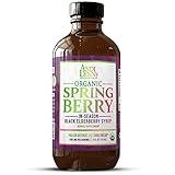 Andi Lynn’s SpringBerry, Organic Black Elderberry Syrup, Pollen Defense & Sinus Relief for Seasonal Allergies, Herbal Immune Support Supplement for Kids & Adults, 4 oz