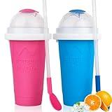 Slushy cup 2Pcs Slushie MakerCup,Frozen Magic Slushy Cup - Create Delicious Slushies Anywhere with This Fun and Cool Slushie Maker Cup! Perfect for TikTok Trends and Cool stuff Birthday Gifts！