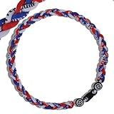 HOOCAS Premium Baseball Necklaces w/Fashion Three Color Rope Braided Tornado, A Sporty Gift Idea, Great Gift Giving for Sports Fans, Baseball Players, Parties, Gameday, Birthday