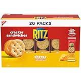 RITZ Cheese Sandwich Crackers, 20 Snack Packs (6 Crackers Per Pack)