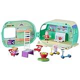 Peppa Pig Caravan Playset with 3 Figures and 6 Accessories, Preschool Toys for 3 Year Old Girls and Boys and Up