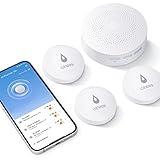 Winees WiFi Water Leak Detector, 3 Pack Water Sensors with 100dB Adjustable Alarm, Leak Alert Email&SMS Notification, 100M Transmission for Basement, Bathroom, Laundry, IFTTT, S1 Plus, 2.4G WiFi Only