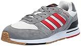 adidas Men's Run 80s Sneaker, Grey/Better Scarlet/Grey, 9