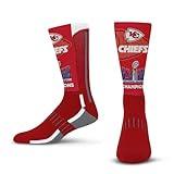 For Bare Feet NFL KANSAS CITY CHIEFS Superbowl LVIII Champions Crew Sock LARGE