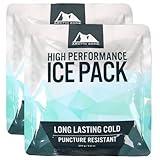 Titan Deep Freeze High Performance Ice Pack - (2 Pack) 250g - Long-Lasting, Puncture Resistant Cold Pack