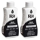 Rit Dye Liquid Fabric Dye, 8 fl oz, Black, 2-Pack