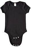 Earth Elements Baby Short Sleeve Bodysuit 0-3 Months Black