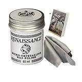 Renaissance Wax 65ml Microcrystalline Wax & Microfiber Towel Jewelry Cleaner Set-Premium Multi Surface Polish Paste Wax Metal Polish, Jewelry Polish, Wood Polish, Gilding Wax Protective Finish E-book