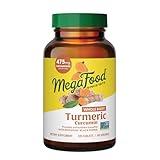 MegaFood Turmeric Curcumin Extra Strength - Whole Body - Turmeric Curcumin with Black Pepper- 475mg Curcuminoids - Holy Basil, Tart Cherry - Made Without 9 Food Allergens - 120 Tabs (60 Servings)