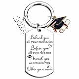 Graduation Gifts for Her Him Class Of 2024 Graduation Keychain for University College Middle High School Graduate Souvenir for Senior Students Nurse Masters Degree School Student Teen Girls Boys