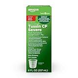 Amazon Basic Care Tussin Severe CF Max Syrup, Multi-Symptom Cough, Cold and Flu Liquid Medicine, Non-Drowsy, Relieves Cough, Sore Throat, Body Aches, Fever, Nasal and Chest Congestion, 8 fl oz