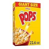 Kellogg's Corn Pops Breakfast Cereal, 8 Vitamins and Minerals, Kids Snacks, Giant Size, Original, 22.6oz Box (1 Box)