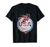 Basketball 2024 Logo: Dynamic and Patriotic Design USA T-Shirt