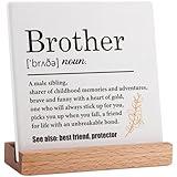 Brother Definition Gifts from Brother Sister, Birthday Gifts for Brother, Father's Day Gifts Ideas for Brother, Best Brother Ever Gift, Thank You Gifts for Brother-Brother Definition Plaque