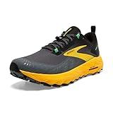 Brooks Men’s Cascadia 17 Trail Running Shoe - Lemon Chrome/Sedona Sage - 11 Medium