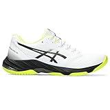 ASICS Men's Netburner Ballistic FlyteFoam 3 Volleyball Shoes, 11.5, White/Gunmetal