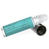 Focus Essential Oil Roll On, Pre-Diluted 10ml (1/3 fl oz), Great Studying Essentials