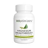 BiOptimizers Magnesium Breakthrough Supplement 4.0 - Has 7 Forms of Magnesium: Glycinate, Malate, Citrate, and More - Natural Sleep and Brain Supplement - 60 Capsules