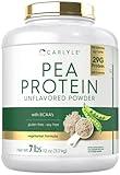 Carlyle Pea Protein Powder with BCAA'S 7lb | Unflavored | 29G Protein | Non-GMO, Gluten, and Soy-Free | Vegetarian Formula