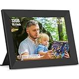 Frameo WiFi Digital Picture Frame with 10.1 Inch IPS Touch Screen,Loading Pictures to 32GB Smart Digital Photo Frame via Frameo App,Rotation and Backup to SD Card Automaticly,Gift for Mother's Day