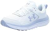 Under Armour Women's Charged Assert 10, (109) White/White/Metallic Celeste, 12, US