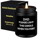 Homsolver Dad Gifts from Daughter Son,Dad Birthday Gift,Fathers Day Christmas Birthday Gifts for Dad,Sandalwood Scented Candle Gifts for Men (7OZ)